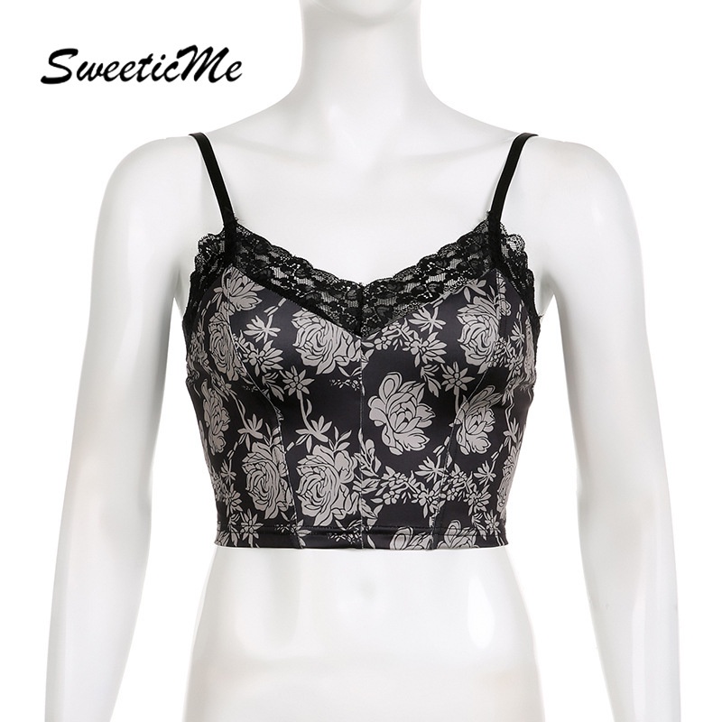 Áo Croptop Hai Dây Cổ Chữ V Màu Trơn Thời Trang Mới 2023 Cho Nữ