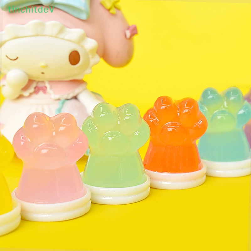 [TinchitdeV] Bộ 2 Cốc Trang Trí Đồ trang trí Móng Vuốt Mèo Dạ Quang Màu Kẹo Dễ Thương [Mới]