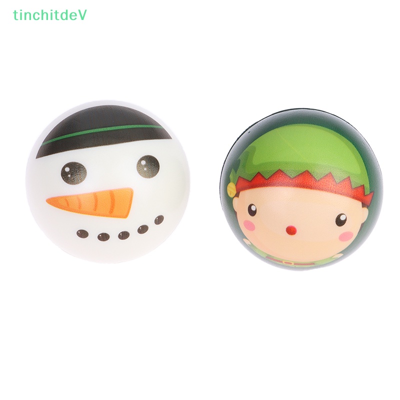 Quả Bóng Xốp PU Giải Tỏa Căng Thẳng Phong Cách Giáng Sinh 63mm