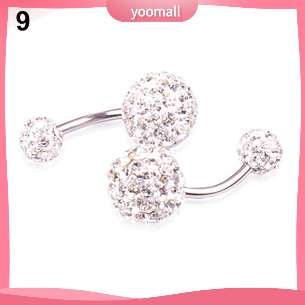 Khuyên Rốn Dạng Thanh Tạ Đính Đá Thời Trang Cho Nữ