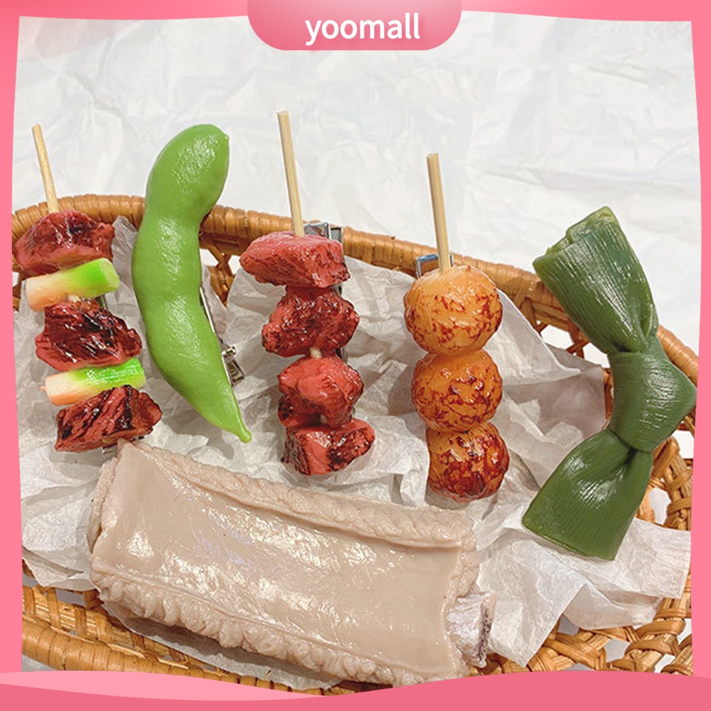 [YM] Kẹp Tóc Bắt Mắt Giả Trang Trí Thức Ăn Hầm Thức Ăn Cho Nữ Dự Tiệc