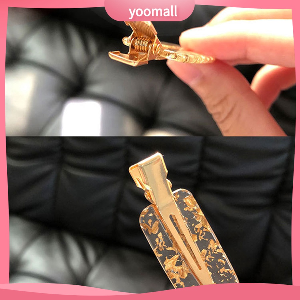 1 Cặp Kẹp Tóc Hình Chiếc Lá Bằng Kim Loại Gọn Nhẹ Không Lông Xù Cho Cuộc Sống Hàng Ngày