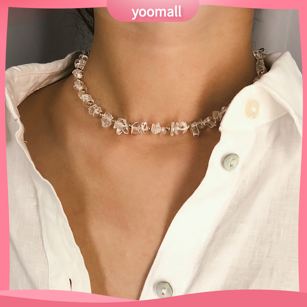 Vòng Cổ Choker Đính Đá Phong Cách Bohemian Thời Trang Đi Biển Mùa Hè Dành Cho Nữ