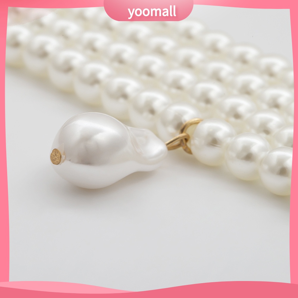 Vòng Cổ Choker Nhiều Lớp Đính Hạt Ngọc Trai Nhân Tạo Thanh Lịch Dành Cho Nữ