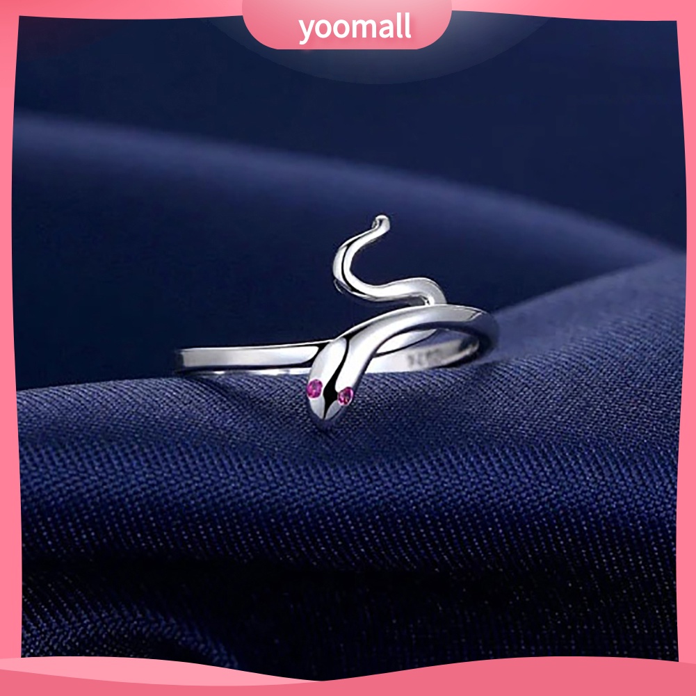Nhẫn Hình Rắn Dạng Mở Có Thể Điều Chỉnh Kích Cỡ Thời Trang Dành Cho Nữ