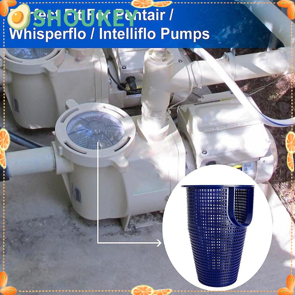 SHOUKEY Pool Filter Basket, Strainer Pool Pump Basket, Durable Inground Pool Cleaning Tools Pool Screen for Pentair