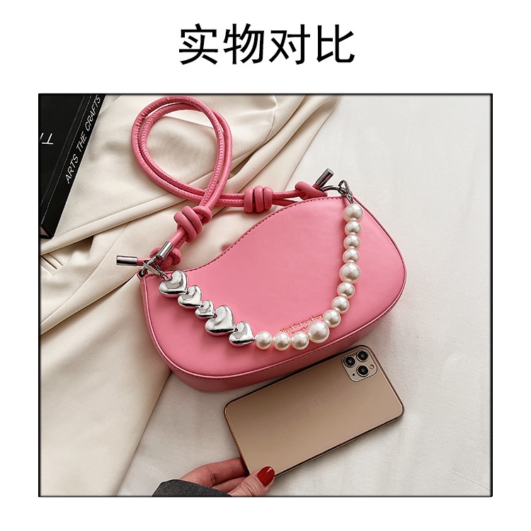 Túi Đeo Chéo Dây Chuỗi Ngọc Trai Thời Trang Hàn Quốc Dành Cho Nữ