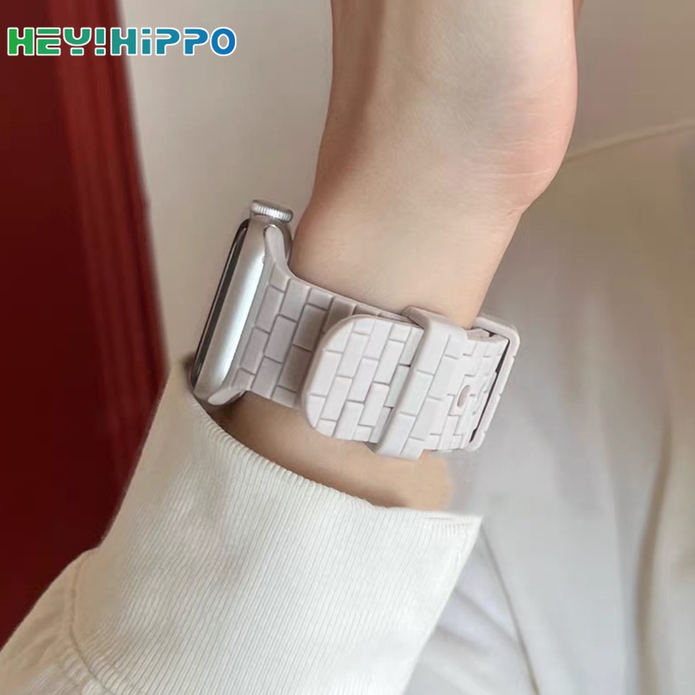 Ốp Điện Thoại Silicon Hình Viên Gạch Rubik Cho smartwatch series 8 / 7 / 6 / 5 / SE / 4 / 3 iwatch 45 / 44 / 42 / 41 / 40 / 38 / 49mm