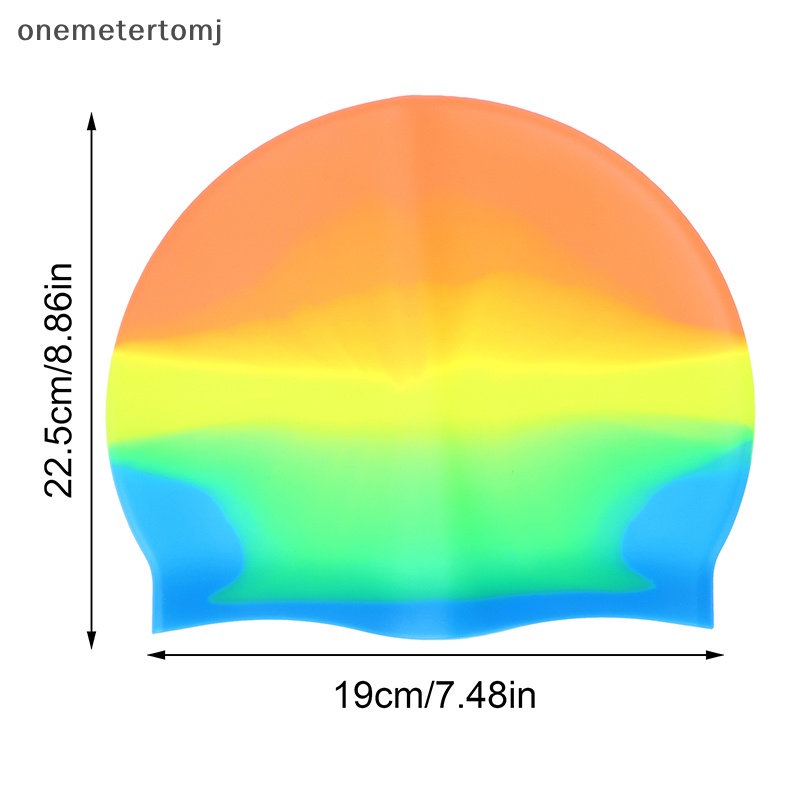 Onemetertomj 1 Cái Mũ Bơi Bảo Vệ Tai Chống Nước Mưa Bằng Silicone Nhiều Màu Cho Người Lớn