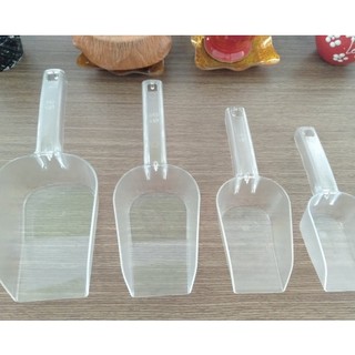 Xúc đá nhựa vuông đủ size - dụng cụ quầy bar