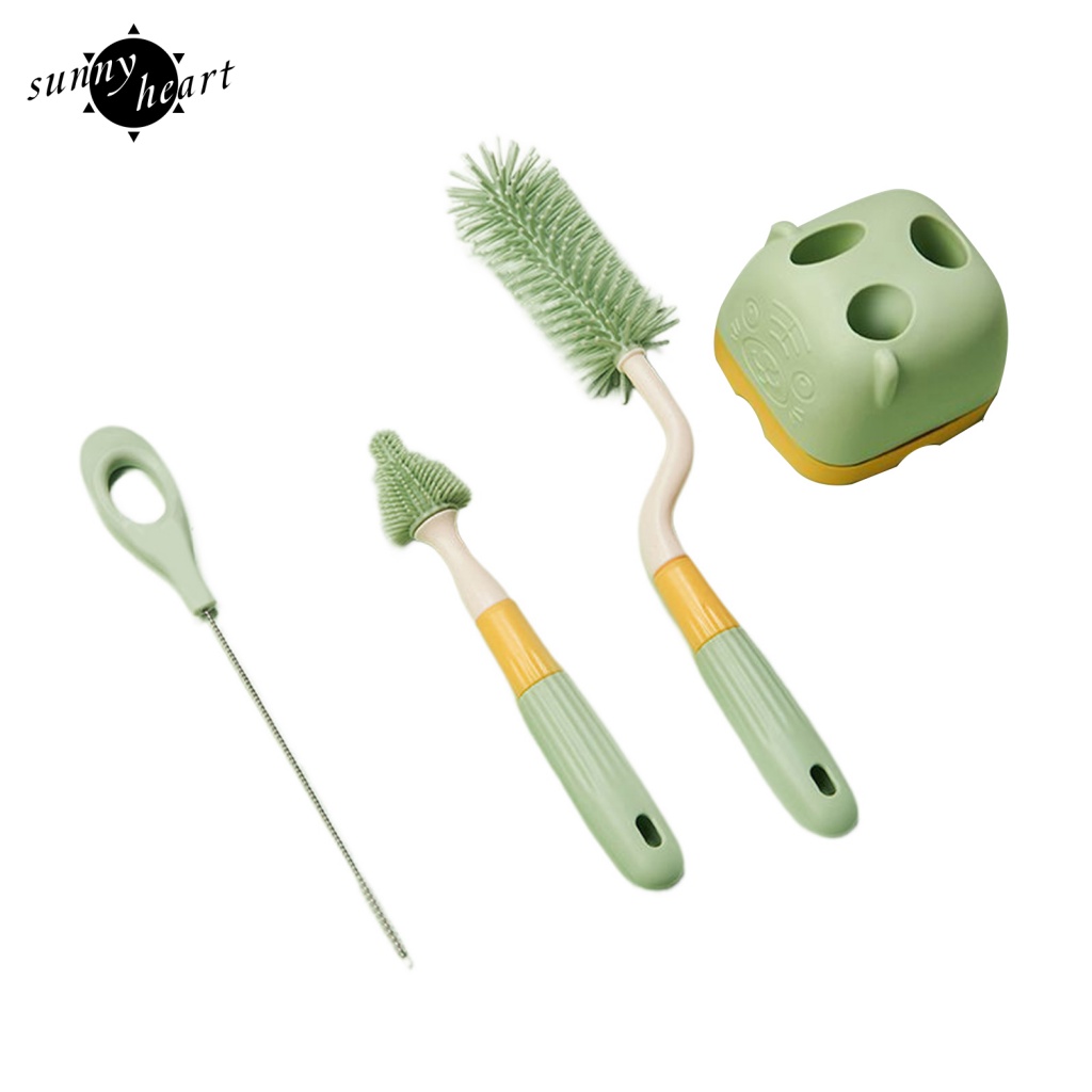 Sunnyheart 1 Bộ Bàn Chải Chai Lọ Được Thiết Kế Với Tay Cầm Tiện Dụng Cung Cấp Một Tay Cầm Thoải Mái Và Dễ Sử Dụng