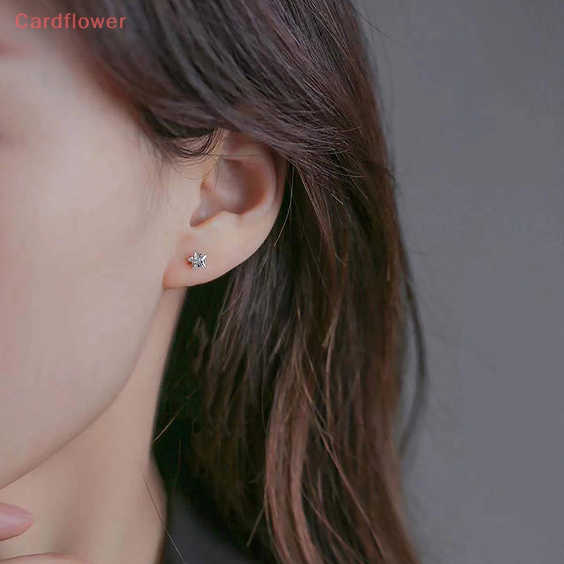 Khuyên Tai Bạc 999 Đính Đá Zircon Đơn Giản Thời Trang Mới