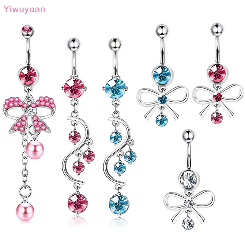 Khuyên Rốn Hình Bướm Bằng Thép Không Gỉ Thời Trang Mới