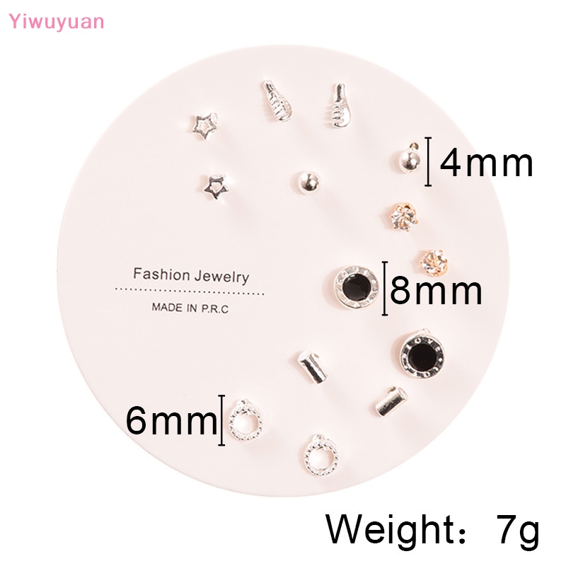 1 Cặp Bông Tai Hình Trái Tim / Bướm / Hình Học Đơn Giản Thời Trang Mới Cho Nữ