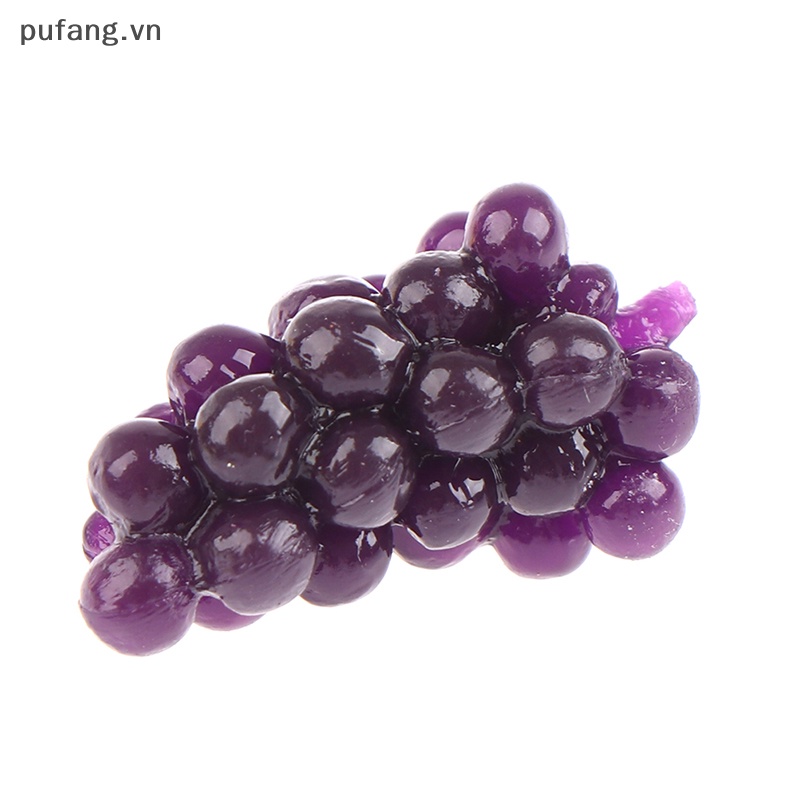 Pufang Set 5 Mô Hình Trái Nho / Nho / Trái Cây Mini TPR Mềm Mại Cho Nhà Búp Bê vn