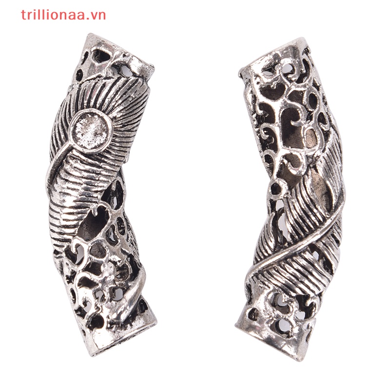 Chuỗi Hạt Bạc Đeo Râu Phong Cách Viking Độc Đáo