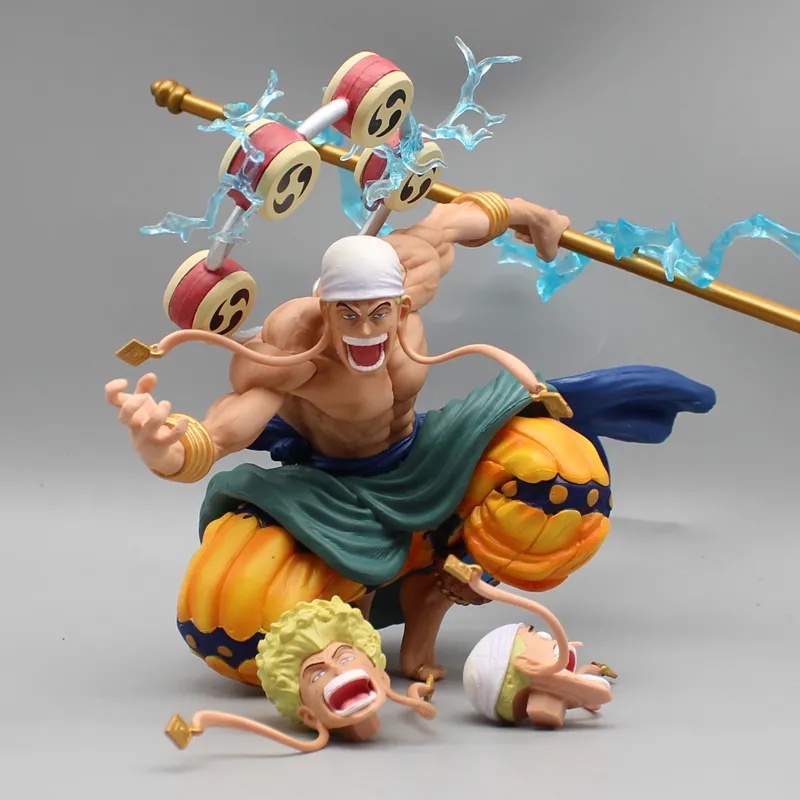 Mô Hình Nhân Vật Hoạt Hình One Piece 20cm Bằng PVC Kèm 3 Đầu Thay Thế