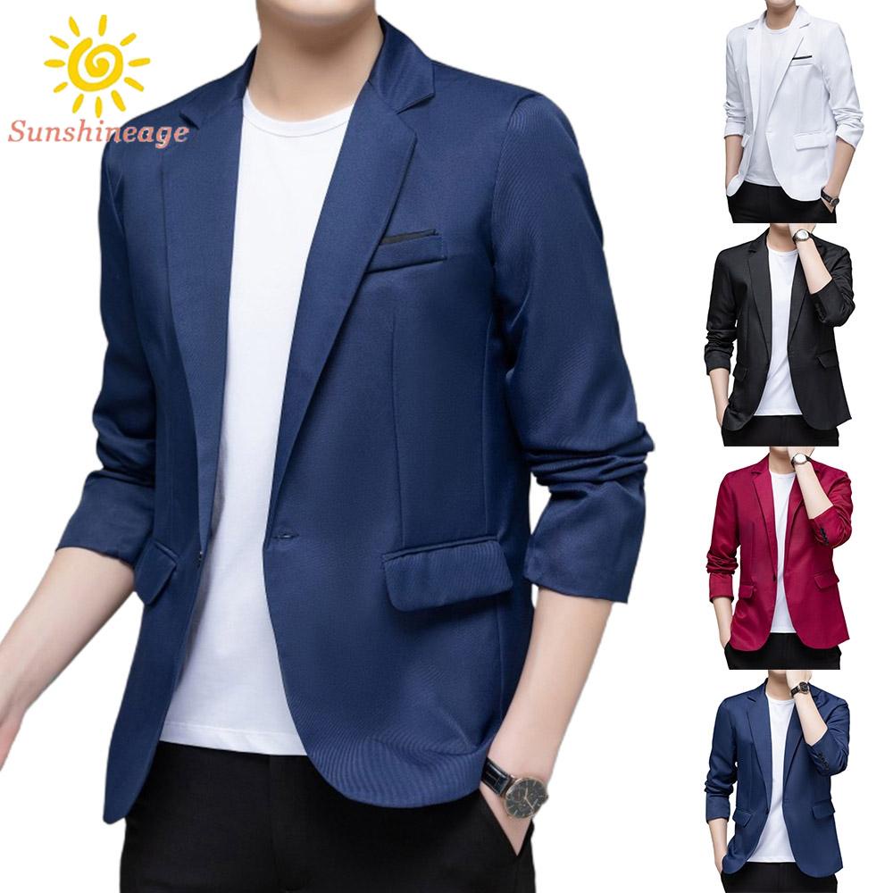Áo Khoác Tuxedo Mỏng Màu Sắc Thanh Lịch Cho Nam