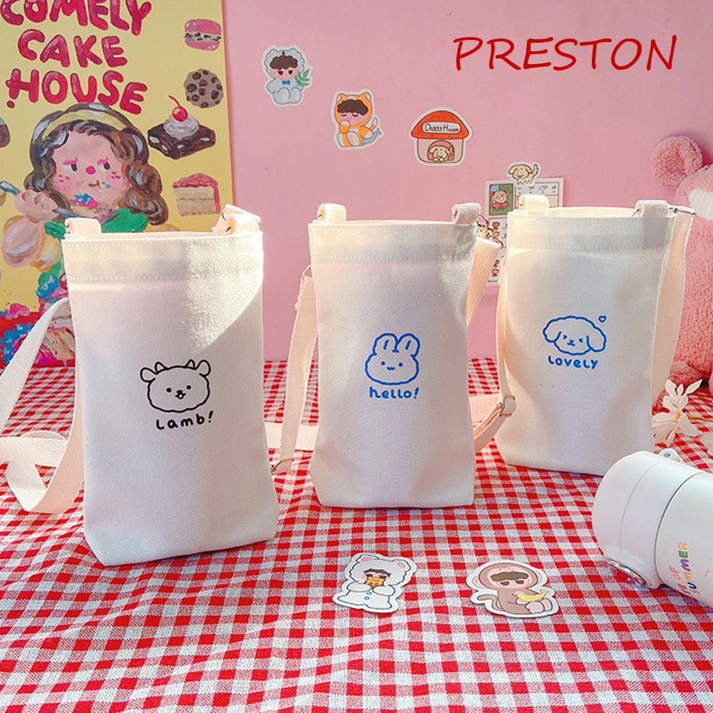 Túi Đeo Chéo Đựng Bình Nước In Hình Hoạt Hình Dễ Thương Thời Trang Cho Tuổi Teen