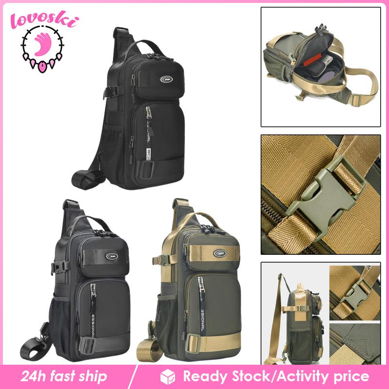 Túi Đeo Chéo Ngực Khóa Kéo Thời Trang Đường Phố Cá Tính