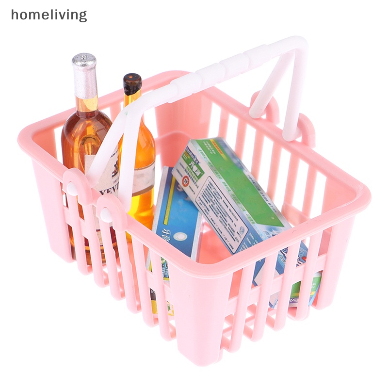 Set 2 Giỏ Mua Sắm Mini Đồ Chơi Dành Cho Nhà Búp Bê
