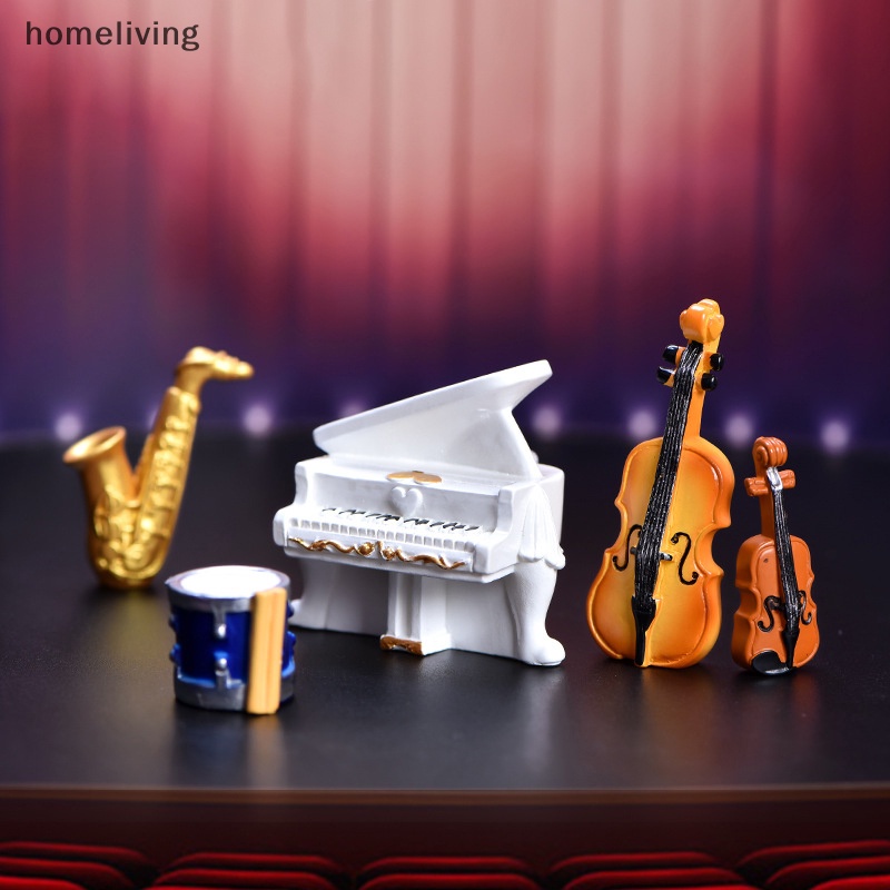 Mô Hình Đàn Piano Mini Phong Cách Retro Dùng Để Trang Trí Nhà Búp Bê