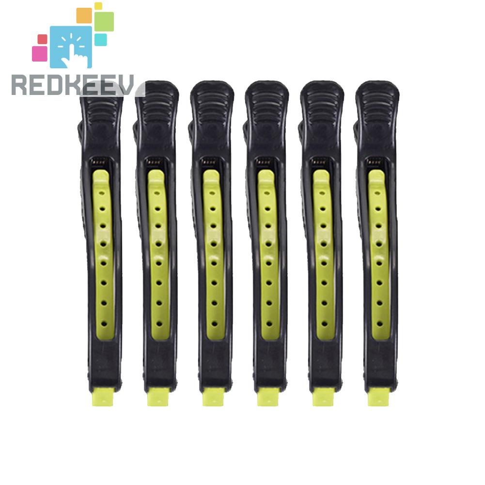 Set 6 Kẹp Nhựa Cố Định Tóc Hai Cổng Thiết Kế Nhỏ Gọn