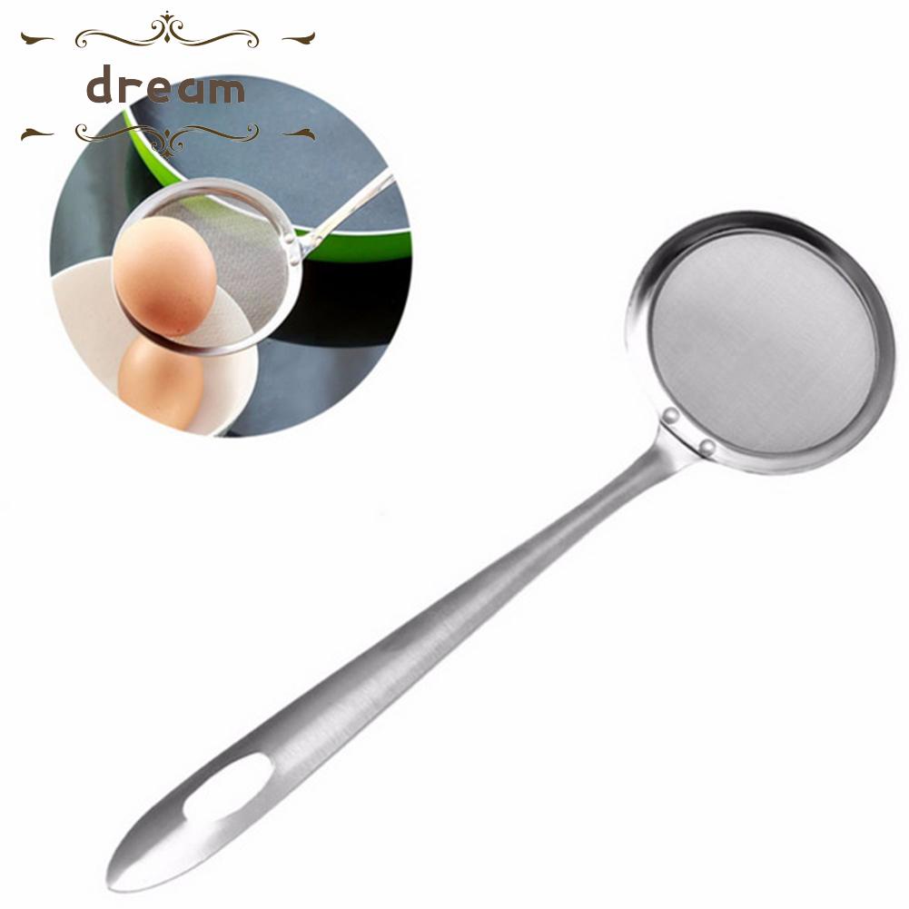 【DREAMLIFE】Colander Spoon Net Scoop Cooking Kitchen Stainless Steel Useful Portable