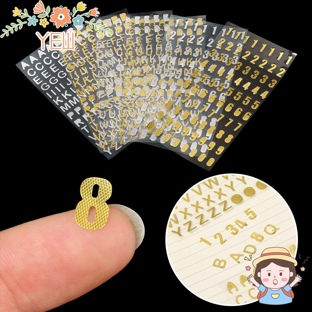 Hình Dán Số Dùng Trang Trí Sổ Tay DIY Dành Cho Trẻ Em