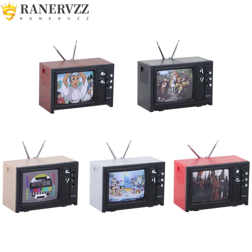 Tv Mini RANERVZZ Kiểu Dáng Cổ Điển Mới Dùng Để Trang Trí Nhà Búp Bê