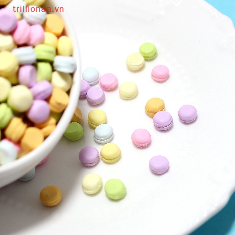 Set 12 Bánh Macaron Tỉ Lệ 1 / 12 Trang Trí Nhà Búp Bê