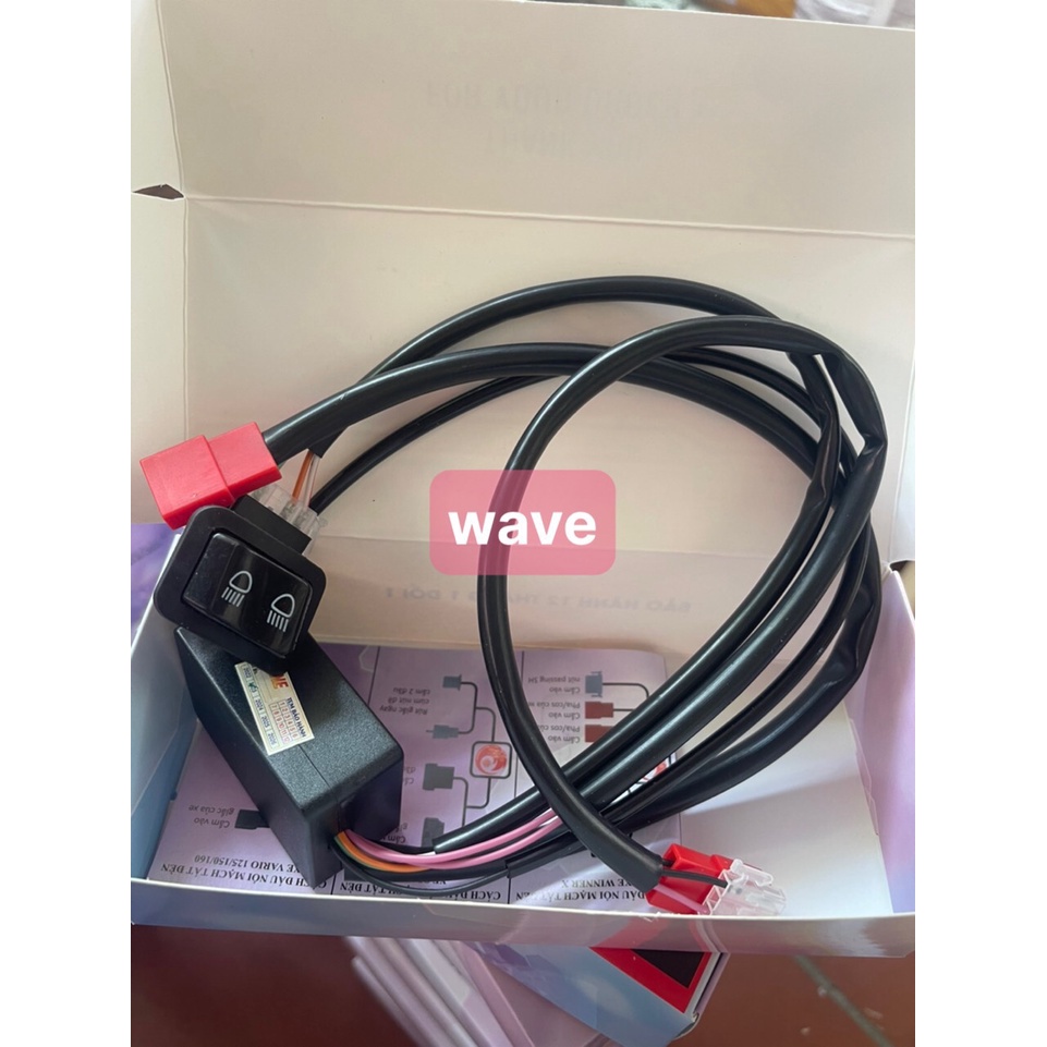 Mạch Tắt Đèn kèm công tắc Passing dành cho các dòng xe honda đời mới Ware,SH,Winner X,Lead,AirBlade,Vision, RSX..V.V