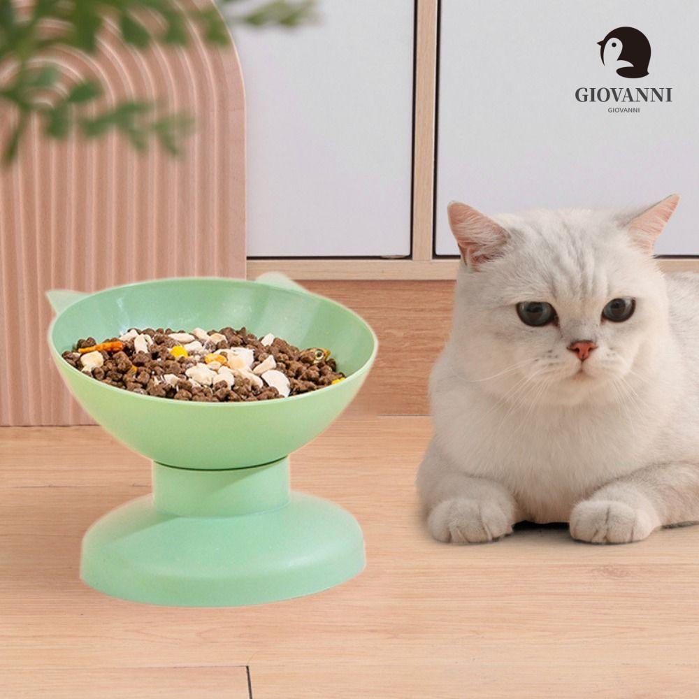 Goivanni Bát Đựng Thức Ăn Nước Uống Bằng Nhựa Sức Chứa Lớn Có Thể Tháo Rời Bảo Vệ Cột Sống Chống Quá Khổ Cho Thú Cưng