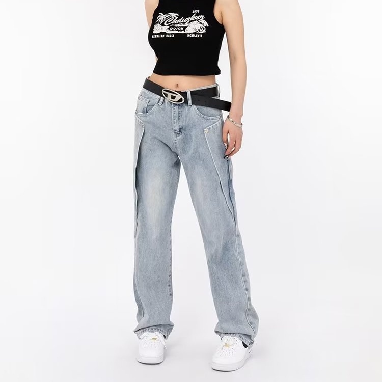 Quần Jean Ống Rộng Mỏng Nhẹ Thời Trang Xuân Hè Dành Cho Nam