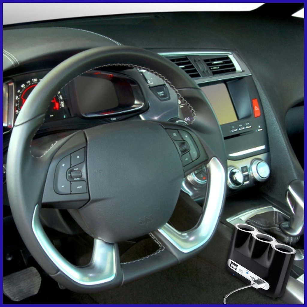 Củ Sạc Nhanh Cổng USB Đa Chiều Cho Xe Hơi