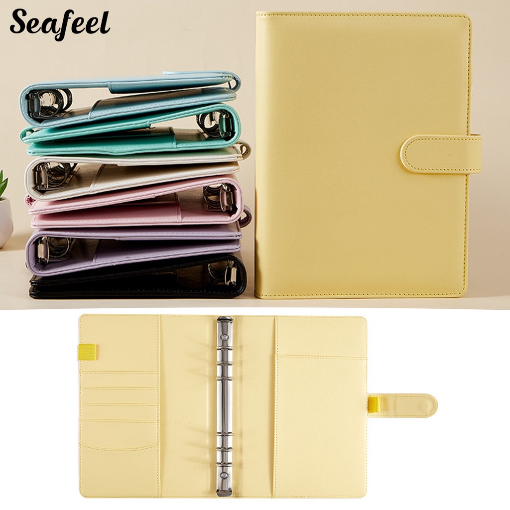 Vỏ Bọc Sổ Tay Chống Thấm Nước 6 Lỗ Họa Tiết Lá Cây Thông Dụng