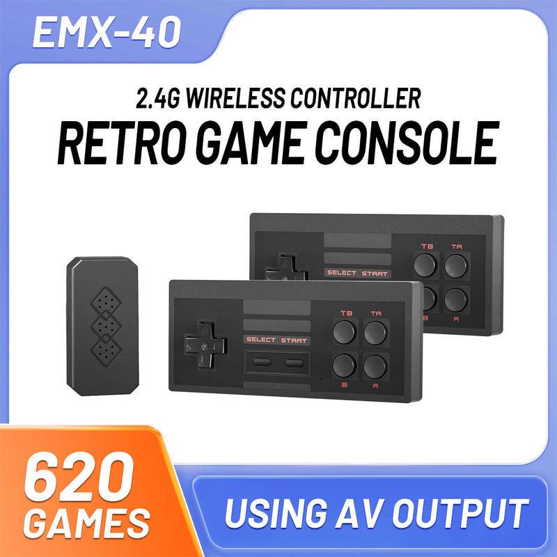 Tay Cầm Điều Khiển Trò Chơi Điện Tử Không Dây 620 Game TV 8 Bit AV Consolas De Videojuegos Cho NES