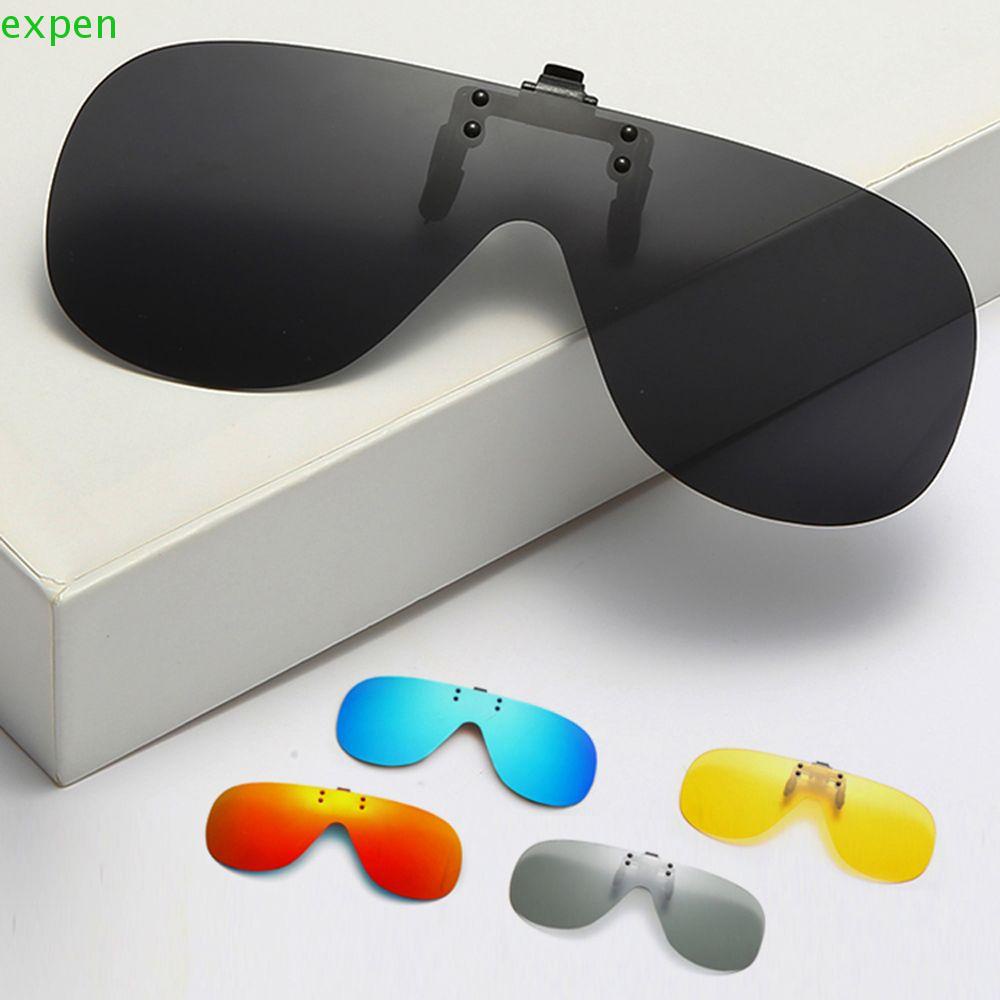 EXPEN Kẹp Kính Mát Phân Cực Chống Tia UV Thay Đổi Màu Sắc Thời Trang