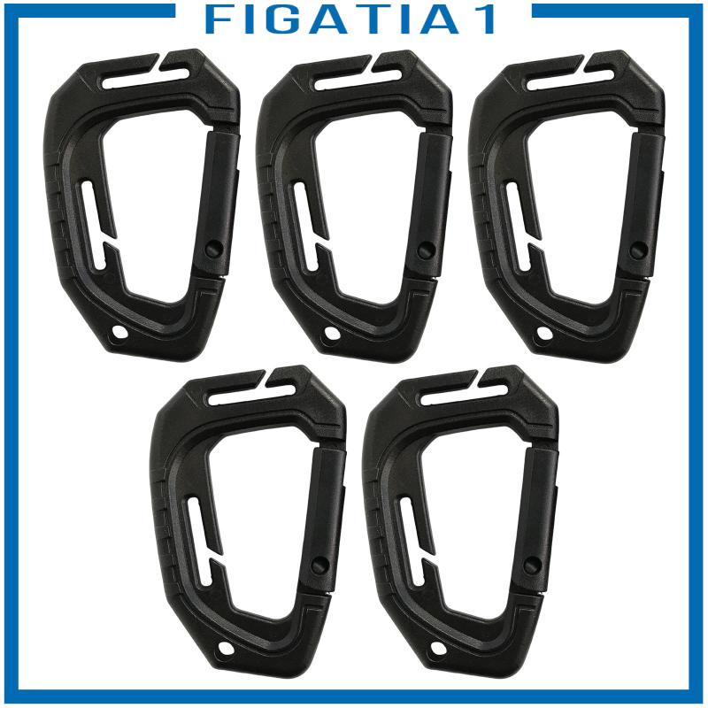 Set 5 Móc Khóa Carabiner Hình Chữ D Đa Dụng