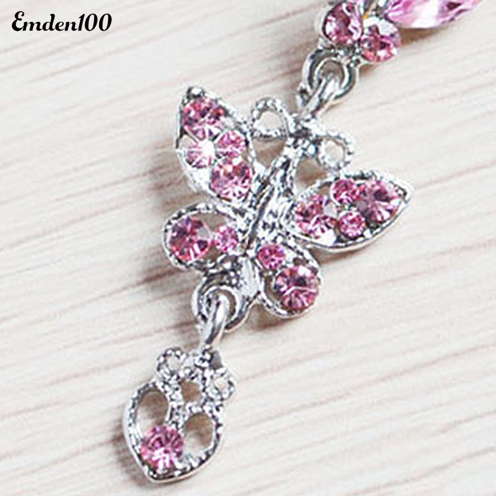 Khuyên RốN HìNh BướM ĐíNh Đá ThờI Trang