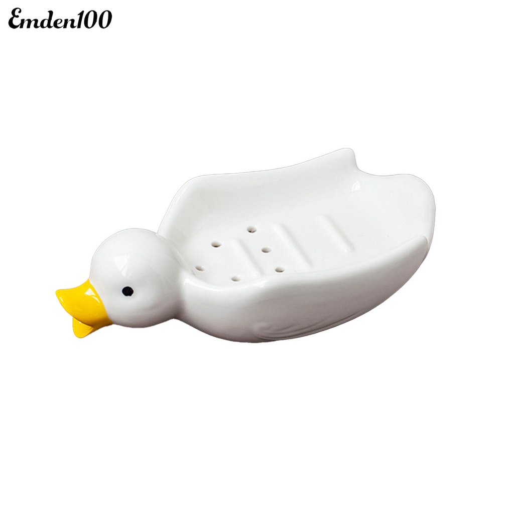 Khay Đựng Xà Phòng Bằng Sứ Hình Vịt Hoạt Hình Dễ Thương