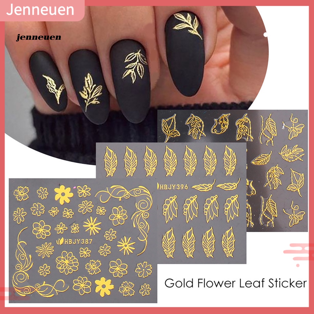 Miếng Dán Trang Trí Móng Tay Họa Tiết Hình Học Lấp Lánh Thời Trang Mùa Đông Cho Nữ