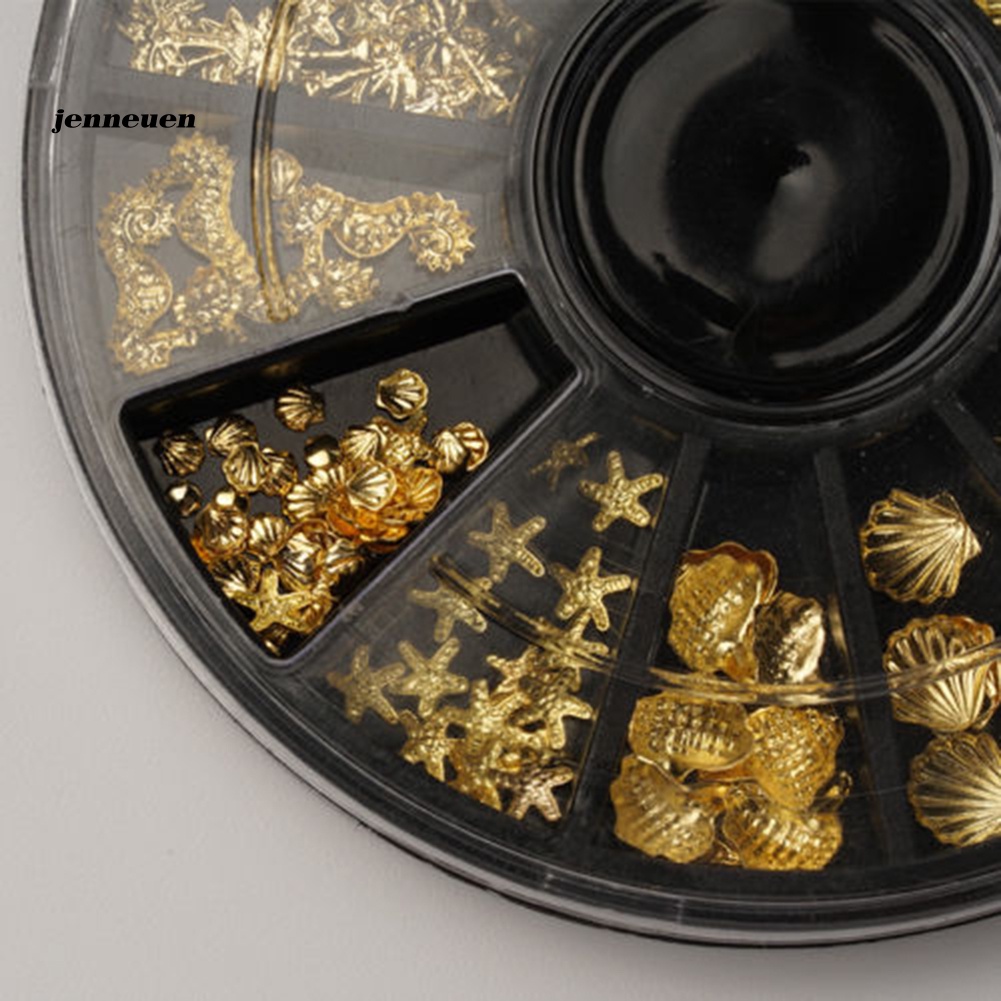 Hộp Phụ Kiện Trang Trí Móng 3D Hình Vỏ Sò / Ngôi Sao / Vỏ Sò