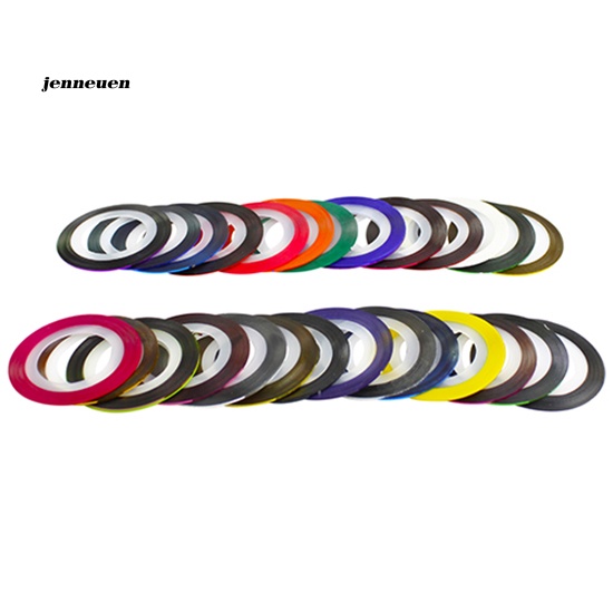 Set 30 Cuộn Băng Keo Nhiều Màu Sắc Dùng Trang Trí Móng Tay Nghệ Thuật DIY