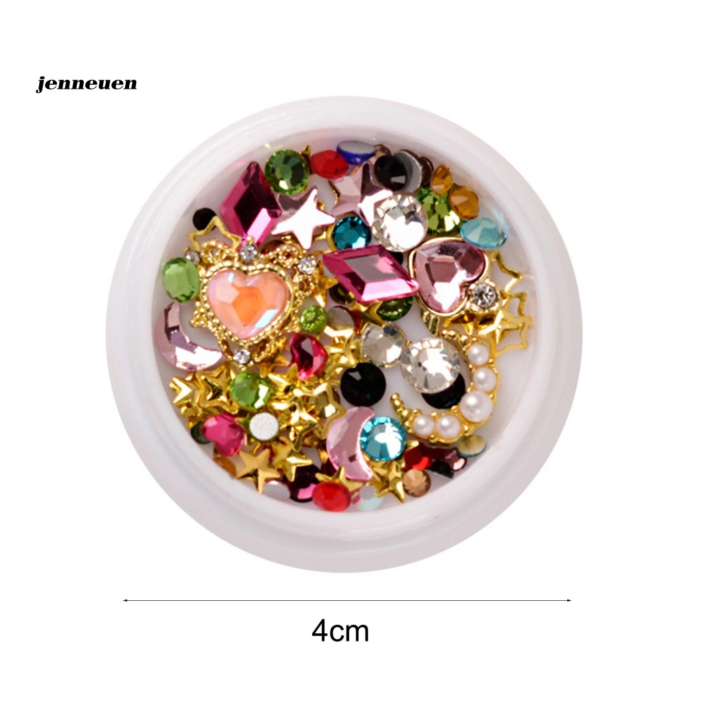 1 Hộp Phụ Kiện Trang Trí Móng Tay Hình Thủy Thủ Mặt Trăng Lấp Lánh DIY