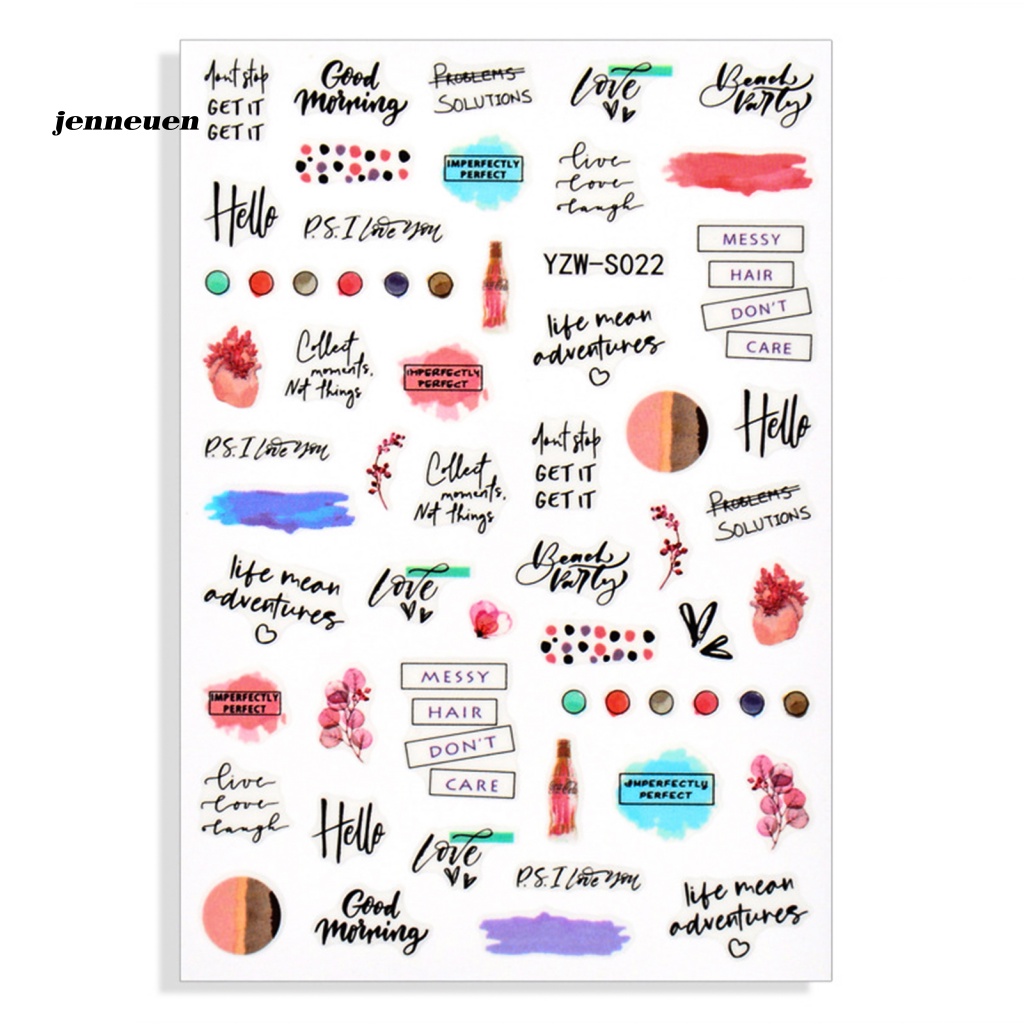 Miếng Dán Trang Trí Móng Tay Họa Tiết Hình Học Độc Đáo