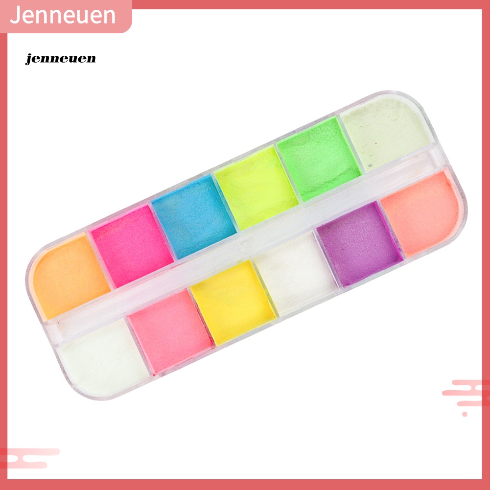 Bột Dạ Quang Lấp Lánh Trang Trí Móng Tay DIY