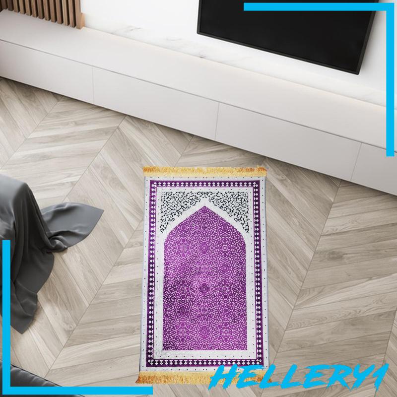 Thảm Cầu Nguyện Hình Chữ Nhật Bằng Polyester In Họa Tiết Thổ Nhĩ Kỳ Phối Tua Rua Thanh Lịch Cho Nam Và Nữ