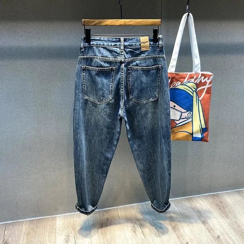 Quần Jeans Dài Phối Vết Rách Thời Trang Cá Tính Cho Nam