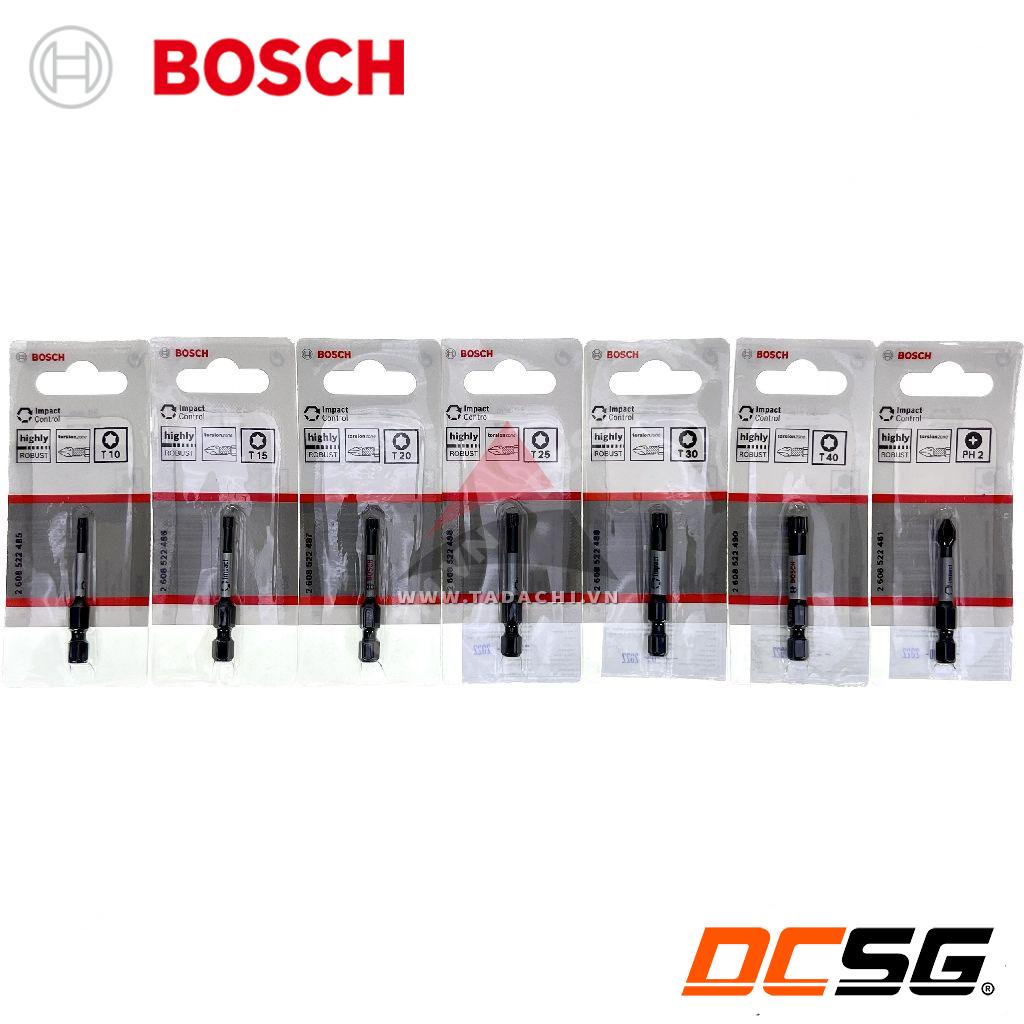 Mũi vít 1 đầu bake và hoa thị dài 50mm Power Bit Bosch (chọn phân loại) | DCSG